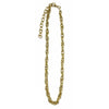 Gold Plated Chain Link Necklace - 16"+3" long