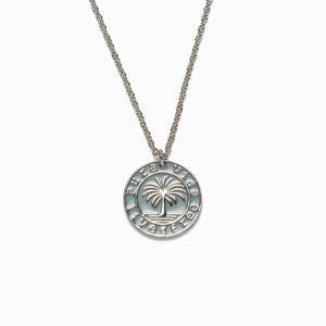 Pura Vida Medallion Necklace - Silver
