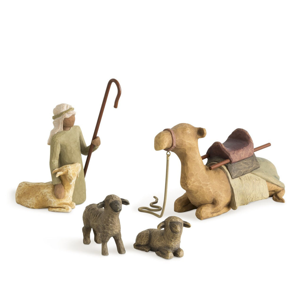 Shepherd and Stable Animals Willow Tree