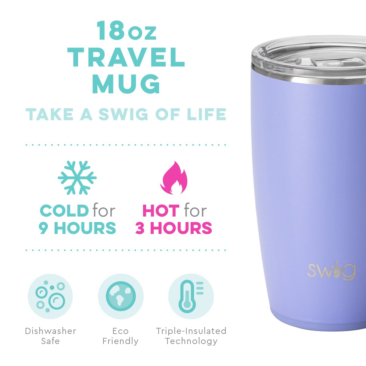 Swig Life 18 oz Matte Insulated Mug