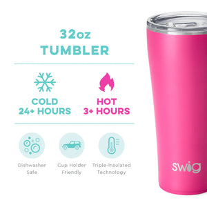 Swig Hot Pink Tumbler (32oz)