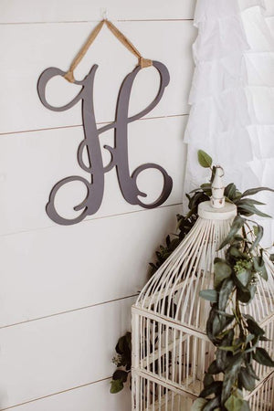 Black Vine Wooden Letter- Can not be shipped