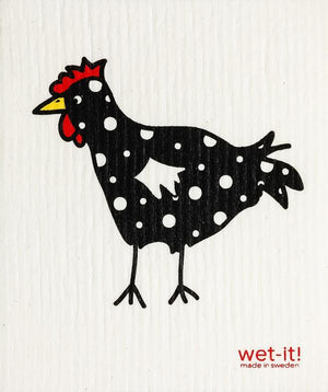 Spotted Black Chicken Wet-It Cloth
