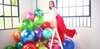 White Holiball Inflatable Ornament
