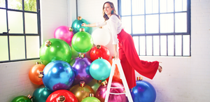 White Holiball Inflatable Ornament