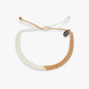 Pura Vida Neutral 2-Tone Half Flat Wove Bracelet