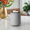 Gray Hobnail Candle Warmer
